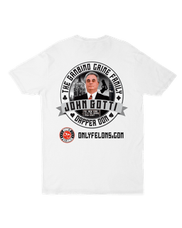 John Gotti Unisex Fitted Tee - White - S controller