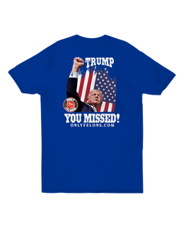 You Missed Unisex Fitted Tee - Royal - S controller