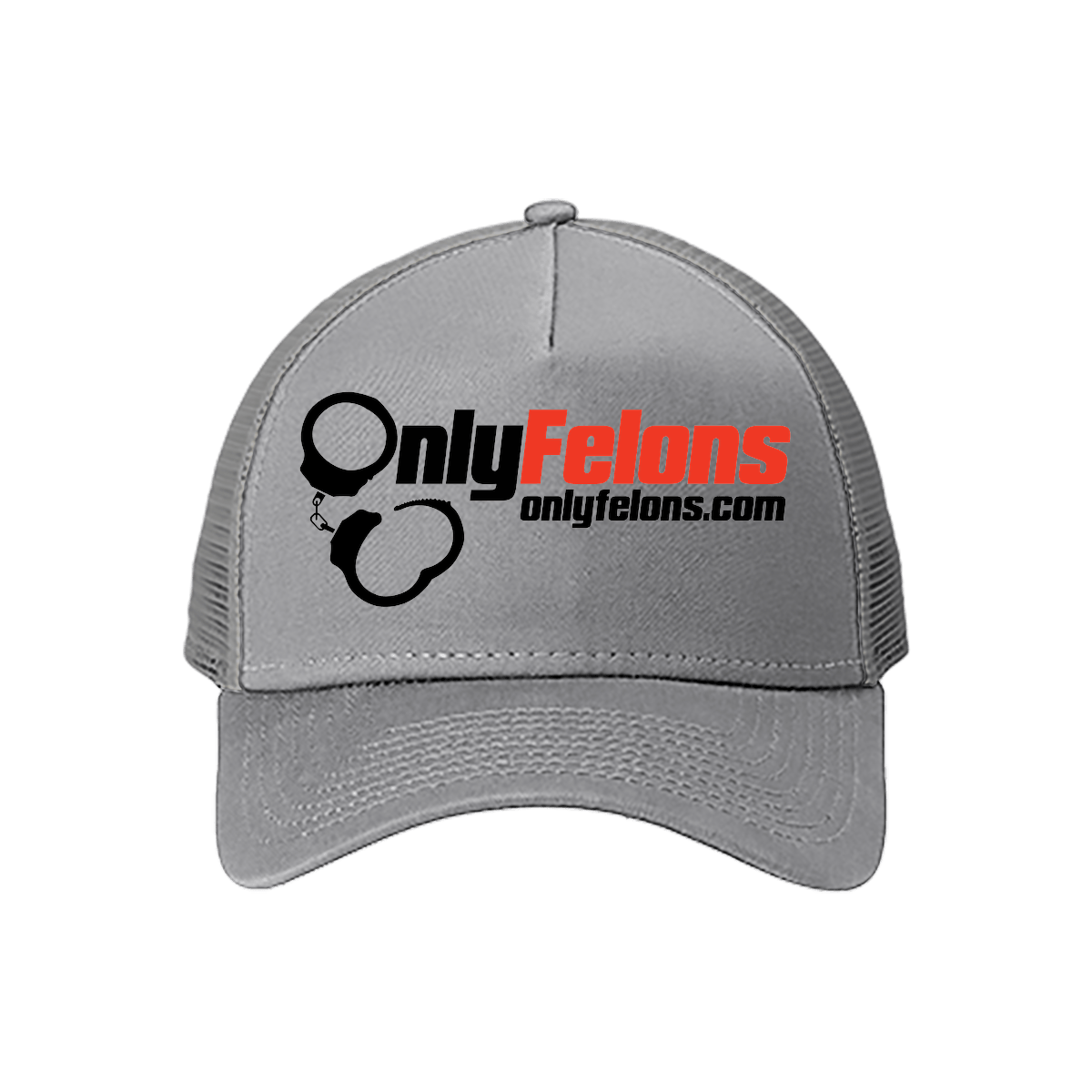New Era Snapback Trucker Cap - Grey/ Grey - OS